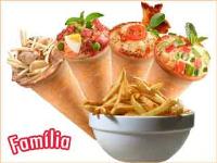 C�nicos - Pizza em Cone - Shopping Ibirapuera