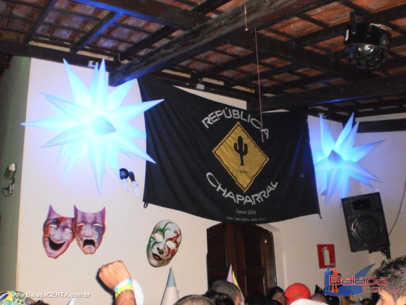 Balada: Fotos da festa a fantasia na Repblica Chaparral em Ouro Preto/MG