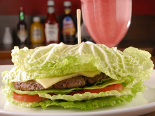 Cheese-Salada sem po da Chip's Burger  medida ideal para paladares light